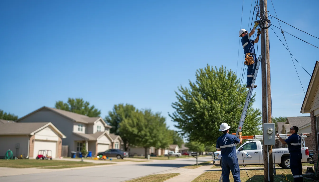 Residential electrician providing installation services in Blodgett Mills, NY